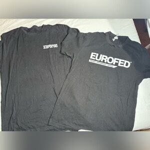 Set of 2 Black Eurofed Men's T-Shirt